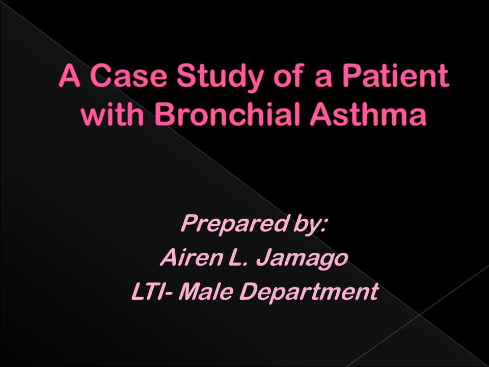 Case study on asthma patient